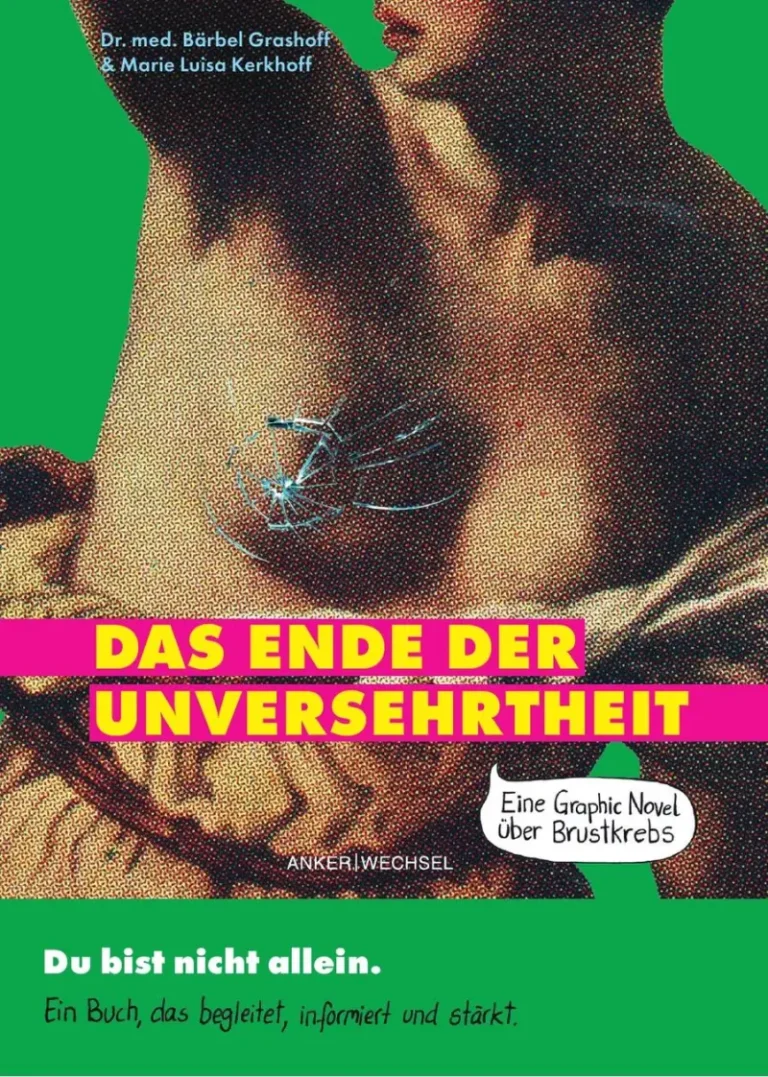 Vorderseite der Postkarte zum Buch mit dem Cover und dem Satz "Du bist nicht allein."